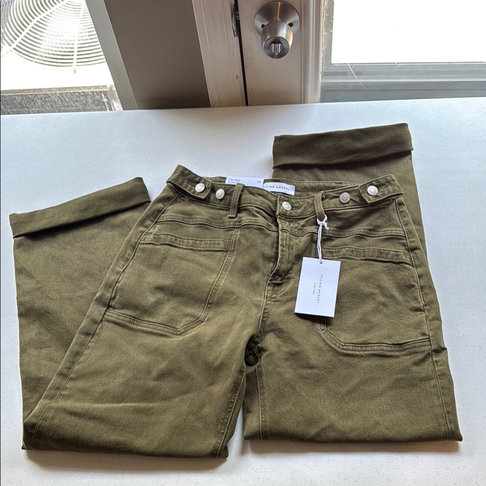 Flying Monkey Cuffed Jeans